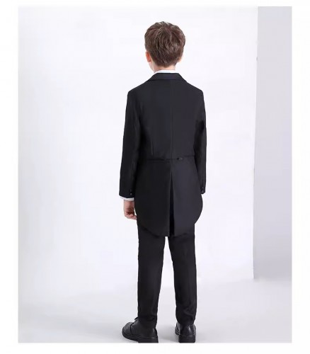 兒童英倫燕尾西裝 / 男孩主持人服 / 兒童禮服 / 演出服 (六件套)