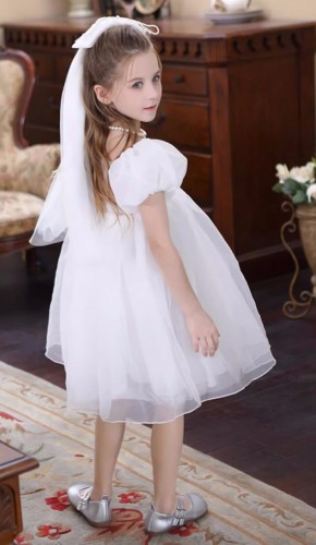 兒童婚紗裙 / 女童泡泡袖公主裙 / 女童蓬蓬裙 / 花女裙 / 演出服