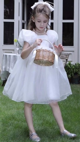 兒童婚紗裙 / 女童泡泡袖公主裙 / 女童蓬蓬裙 / 花女裙 / 演出服