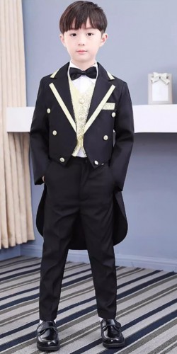 春夏男童英倫燕尾西裝 / 花童服 / 主持人服 / 演出服 (6件套裝)
