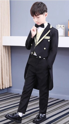 春夏男童英倫燕尾西裝 / 花童服 / 主持人服 / 演出服 (6件套裝)