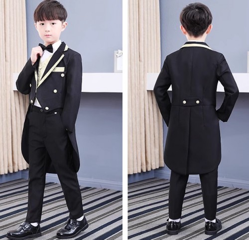 春夏男童英倫燕尾西裝 / 花童服 / 主持人服 / 演出服 (6件套裝)
