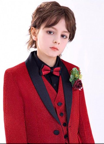 男童亮片西服套裝 / 花仔服 / 主持人服 / 演出服 ( 七件套裝 )