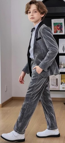 男童英倫西裝 / 花仔服 / 主持人服 / 演出服 ( 四件套 )