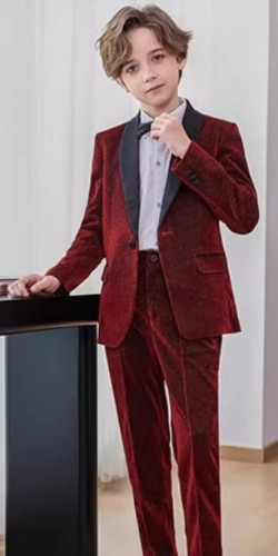 男童英倫西裝 / 花仔服 / 主持人服 / 演出服 ( 四件套 )