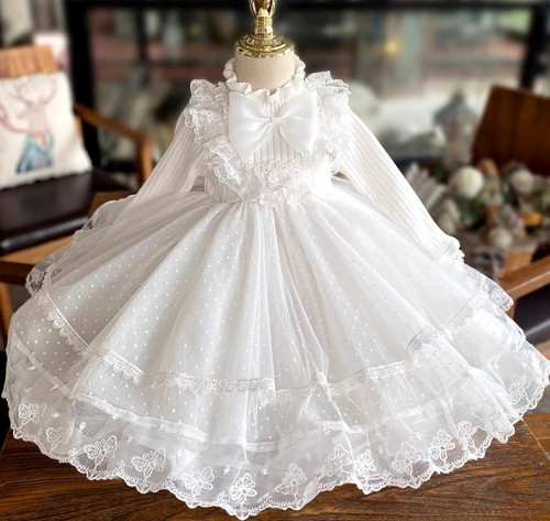 春秋女童婚纱 /  女童公主蓬蓬裙  / 花女裙 / 礼服裙