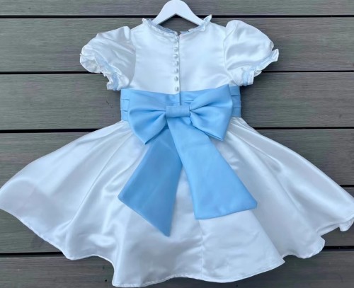 歐式女童緞面蝴蝶結公主裙 / 花女裙 / 禮服裙