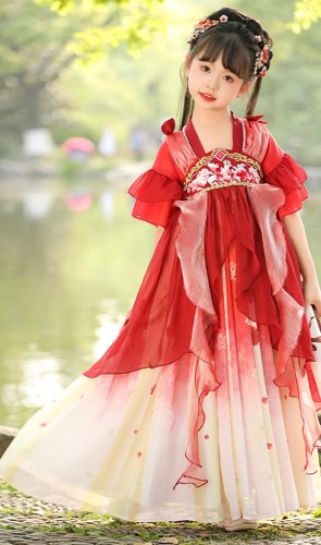 夏季女童漢服 / 兒童公主裙