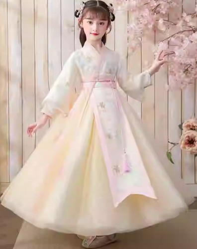 春秋季女童漢服 / 女童唐裝 / 表演服