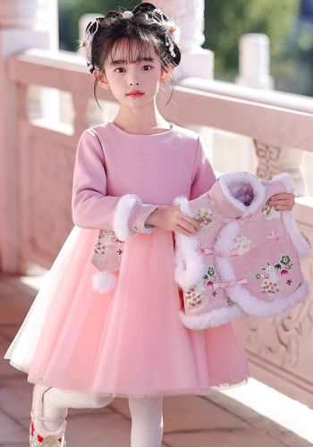冬季女童中式漢服 / 拜年服