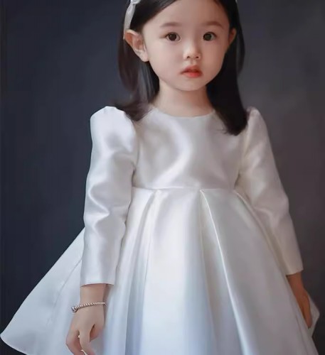 秋冬兒童長袖婚紗 / 花女裙 / 禮服裙 / 演出服