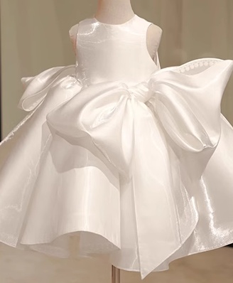 女童緞面婚紗 / 花女裙 / 女童公主蓬蓬裙 / 主持人服