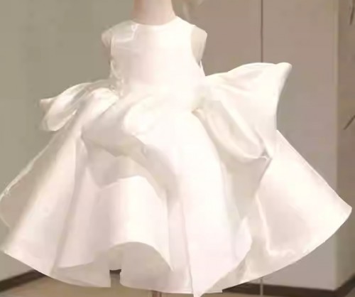 女童緞面婚紗 / 花女裙 / 女童公主蓬蓬裙 / 主持人服