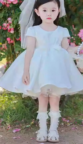 夏季短袖女孩婚紗 / 花女裙 / 女童公主裙 / 主持人服