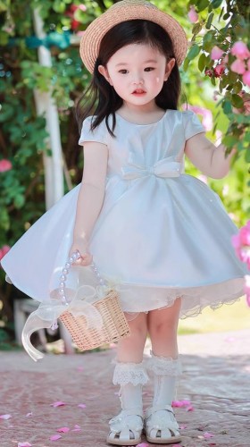 夏季短袖女孩婚紗 / 花女裙 / 女童公主裙 / 主持人服