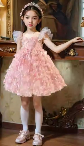 女童短款公主裙 / 主持人服 / 演出服