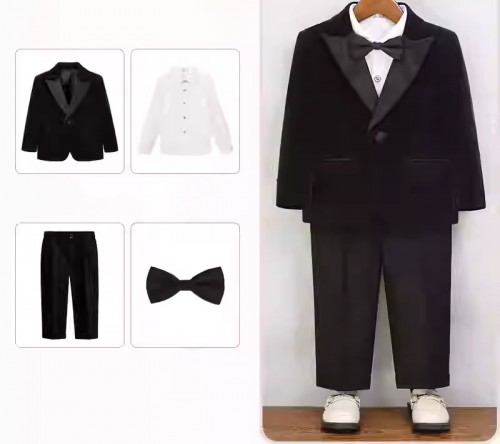 男童英倫西裝 / 花仔服 / 主持人服 / 演出服 (4件套 )