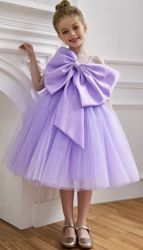 女童蝴蝶结公主蓬蓬纱裙 / 花女裙 / 礼服裙 / 演出服