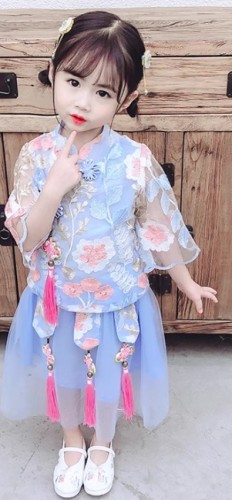 夏裝兒童漢服 / 女童唐裝 / 表演服