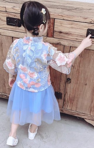 夏裝兒童漢服 / 女童唐裝 / 表演服