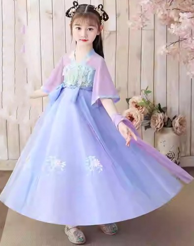 夏季女童漢服 /女童唐裝
