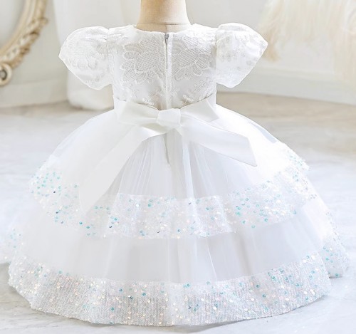 夏季嬰兒短袖婚紗 / 女童公主裙 / 女童蛋糕蓬蓬裙 / 禮服裙