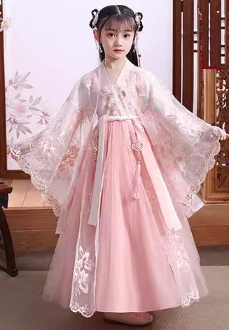 夏季女孩漢服 / 兒童古裝襦裙 (星空款)