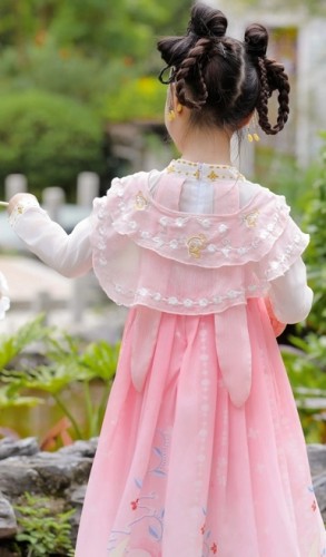 夏季薄款兒童短袖漢服 / 女童古裝