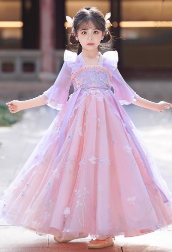 夏季女童漢服 / 兒童古裝公主裙