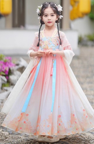 夏季女童漢服 / 兒童古裝公主裙