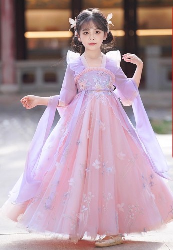 夏季女童漢服 / 兒童古裝公主裙