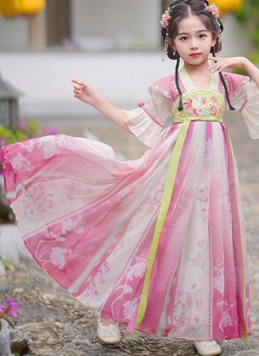 夏季女童漢服 / 兒童古裝公主裙