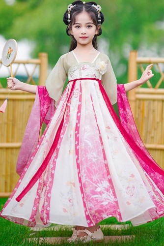 夏季女童漢服 / 兒童古裝公主裙