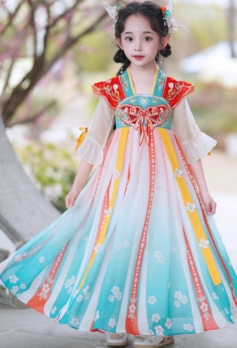 夏季女童漢服 / 兒童古裝公主裙