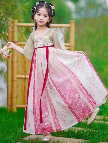 夏季女童漢服 / 兒童古裝公主裙