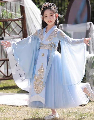 夏季女童漢服 / 女童唐裝 / 女童古裝公主裙