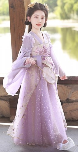 夏季女童漢服 / 女童唐裝 / 女童古裝公主裙