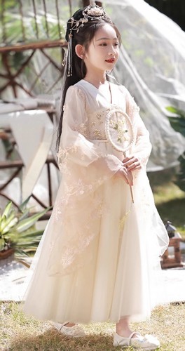 夏季女童漢服 / 女童唐裝 / 女童古裝公主裙