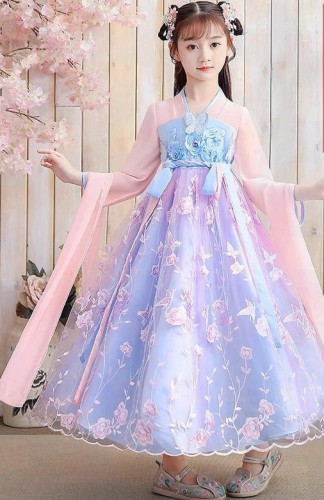 春夏女童漢服 / 兒童古裝公主裙
