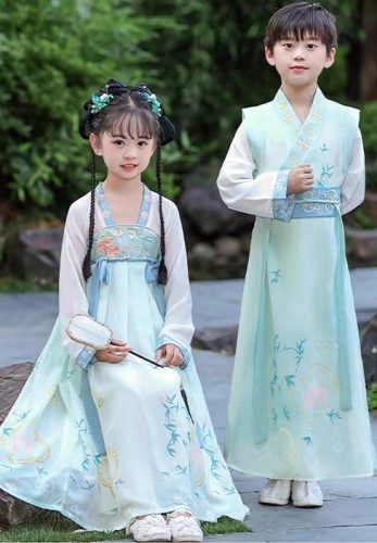 春秋款兒童漢服 / 女童唐裝 / 演出服