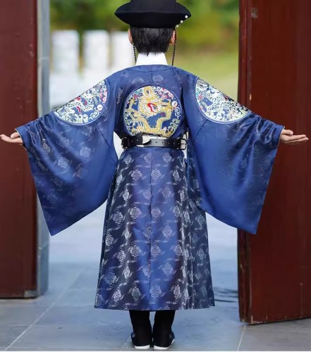 兒童古裝圓領龍袍服 / 演出服