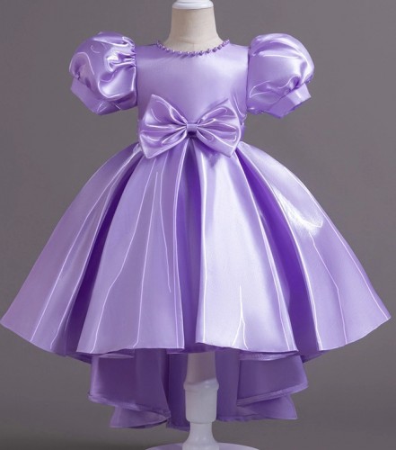 女童緞面公主裙 / 花女裙 / 女童禮服裙 / 主持人服