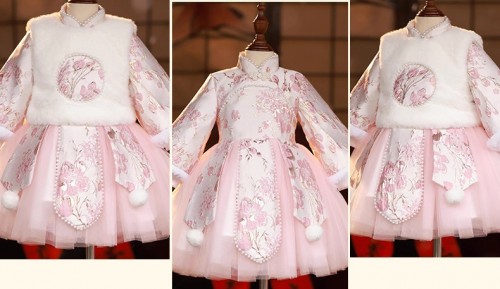秋冬女童唐裝 / 拜年服