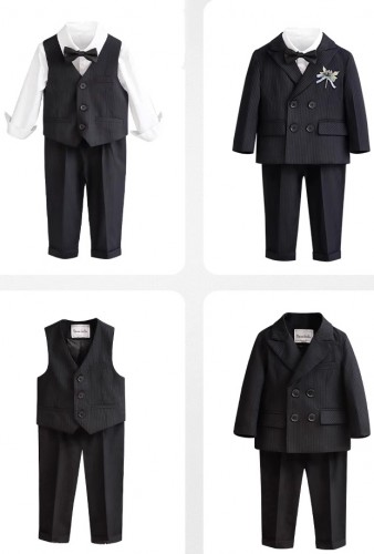 男童英倫西裝套裝 / 花仔服 / 男童禮服 / 主持人服 / 演出服 (6件套)