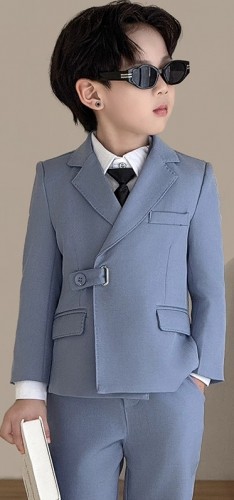 春秋男童英倫西裝 / 花童服 / 主持人服 / 演出服 ( 五件套 )