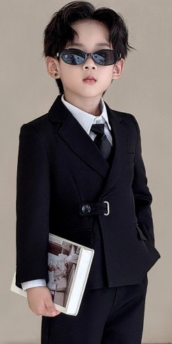 春秋男童英倫西裝 / 花童服 / 主持人服 / 演出服 ( 五件套 )