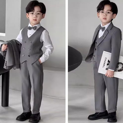 男童英倫西裝 / 花仔服 / 主持人服 / 宴會服 / 演出服 ( 6件套 )