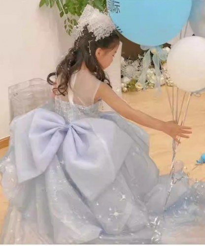 女童婚紗 / 女童公主裙 / 主持人服 / 禮服裙 / 演出服 ( 拖尾款 )
