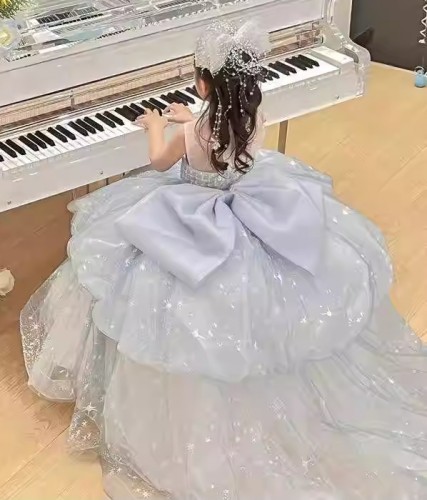 女童婚紗 / 女童公主裙 / 主持人服 / 禮服裙 / 演出服 ( 拖尾款 )